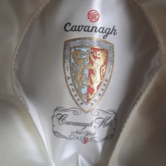 Vintage Cavanagh Gray Felt Fedora Hat Braided Detail See Pics For Size - Picture 8 of 13